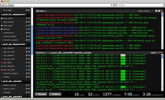 Supervision temps-réel avec Log.io