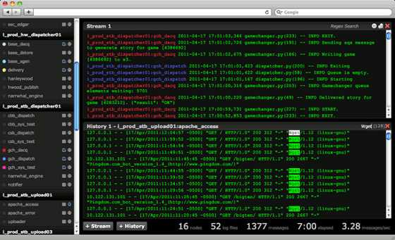 Supervision temps-réel avec Log.io