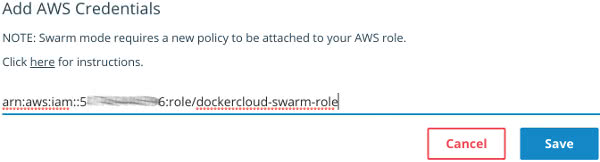 Docker Cloud ARN AWS